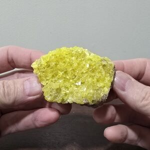 Sulfur Crystals on Matrix #B 83 grams